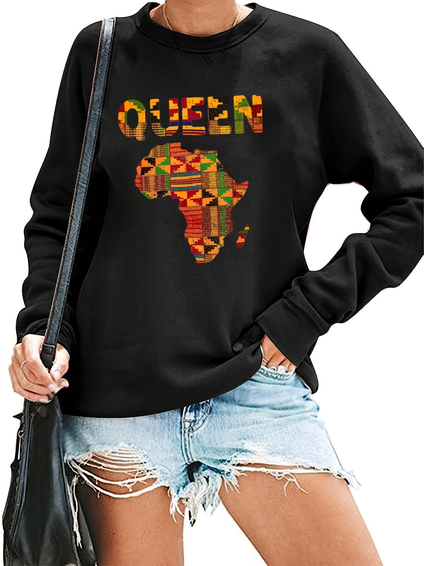 Tailorly Women's Printed Hoodie - India Map & QUEEN print