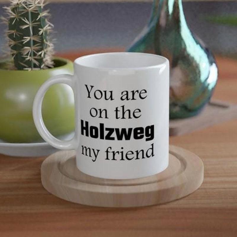 Tailorly White Ceramic 11 oz Mug - You Are On The My Friend Simple Clean Minimalist White Ceramic Vessel Displaying Bold Black Printed Text Mug