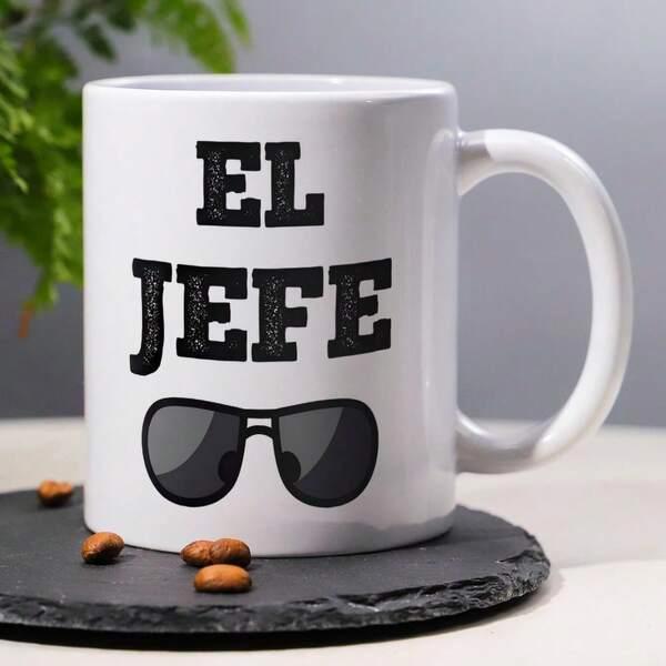 Tailorly White Ceramic 11 oz Mug - Cool Dark Aviator Sunglasses With Sleek Black Frames And Gradient Lenses Sunglasses