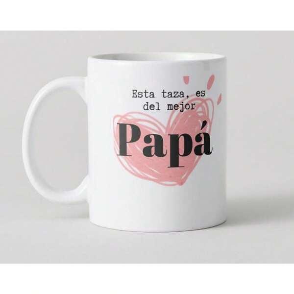 Tailorly White Ceramic 11 oz Mug - Artistic Hand Drawn Scribble Background Within A Soft Pink Heart