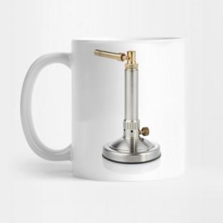 Tailorly White Ceramic 11 oz Mug - Metallic Scientific Laboratory Equipment Used For Heating Experiments In A Classroom Burner