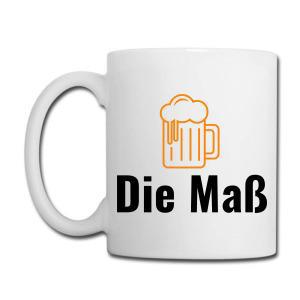 Tailorly White Ceramic 11 oz Mug - Simple Orange Outline Illustrating Refreshing Overflowing Foam On Cold Mug