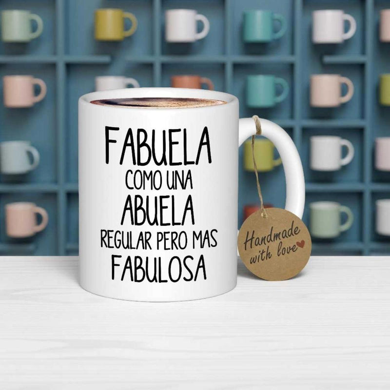 Tailorly White Ceramic 11 oz Mug - Handmade With Love Minimalist Featuring Bold Black Decorative Handwritten Script Mug