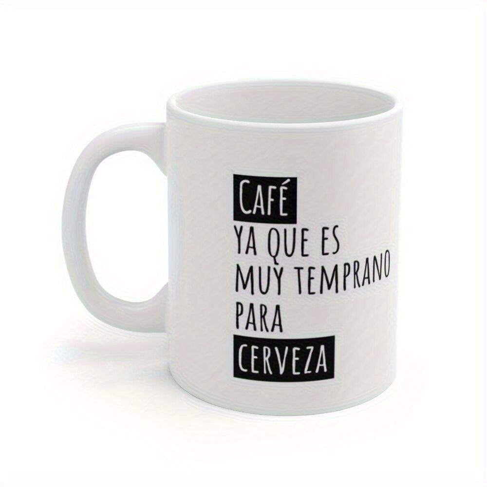 Tailorly White Ceramic 11 oz Mug - Minimalist White Ceramic Vessel Featuring Creative Typography For Daily Beverage Mug