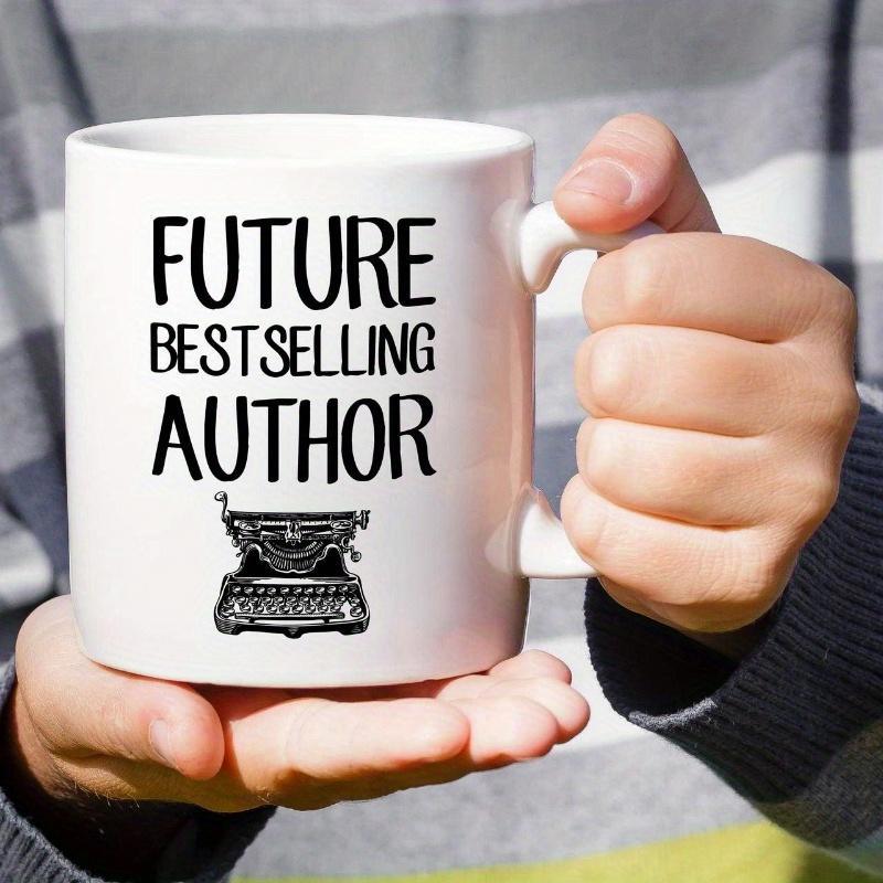 Tailorly White Ceramic 11 oz Mug - Future Bestselling Author Vintage Classic Manual Typewriter With Detailed Keys And Carriage Typewriter