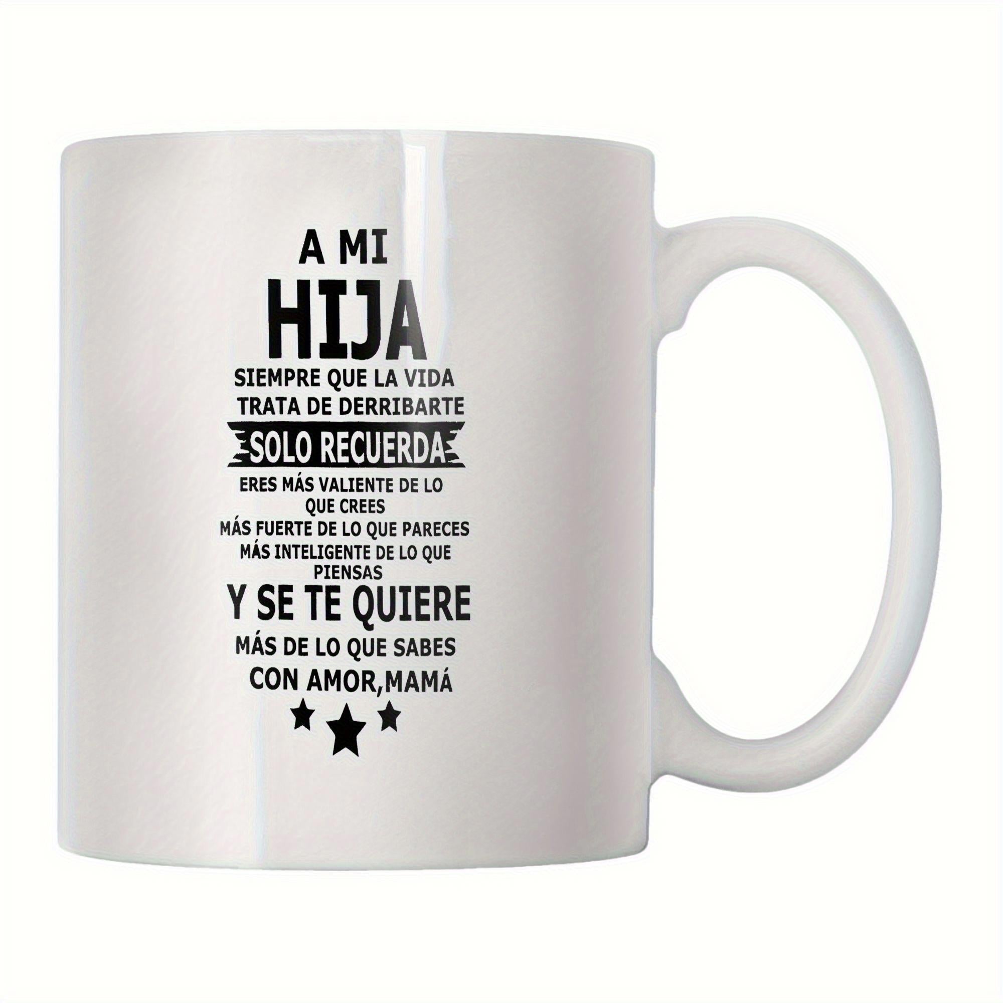 Tailorly White Ceramic 11 oz Mug - Minimalist Graphic With Three Stars And Decorative Ribbons On Cylindrical Ceramic Mug