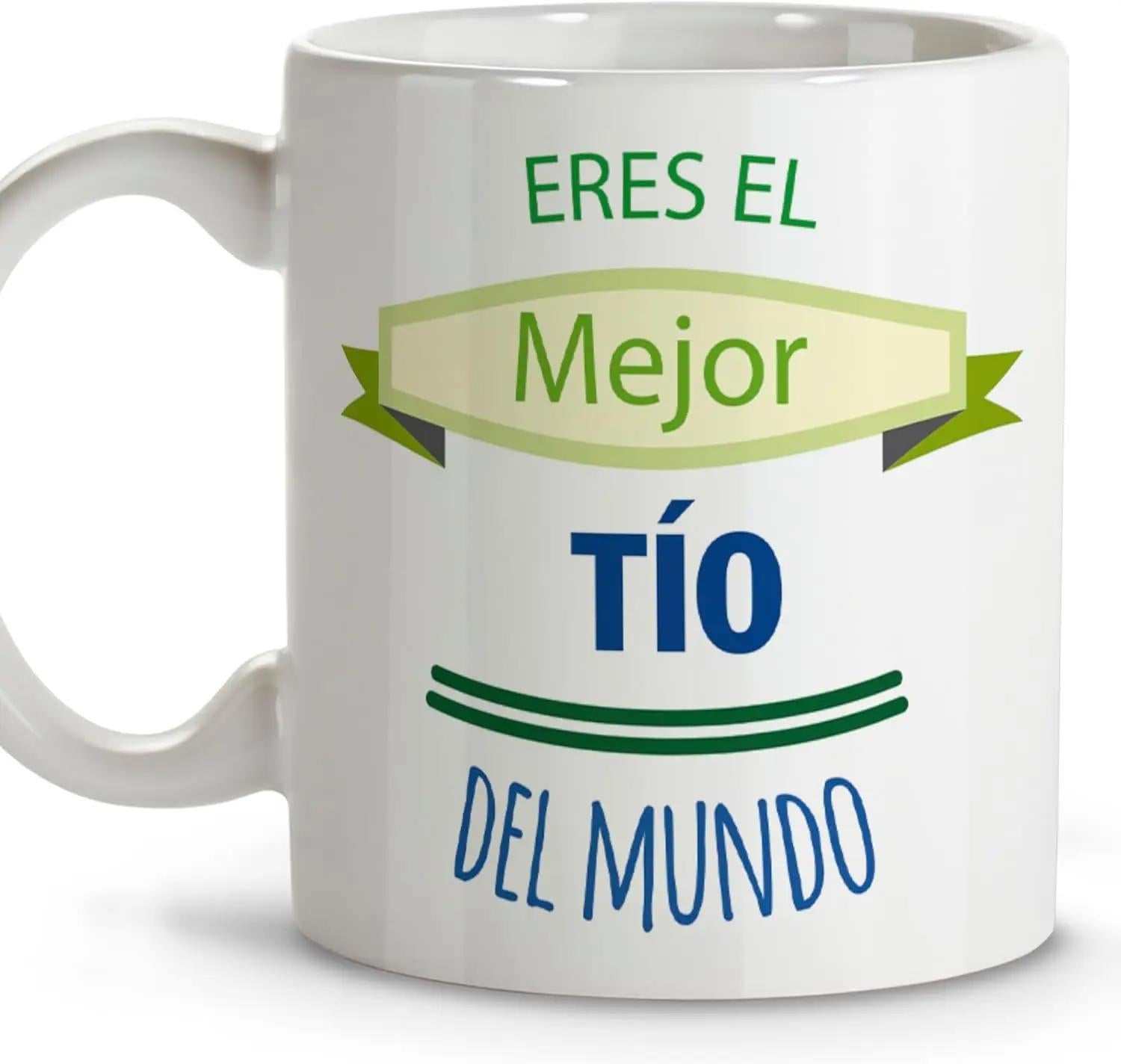 Tailorly White Ceramic 11 oz Mug - Green Ribbon Banner And Stylish Text Among Simple Decorative Lines Mug