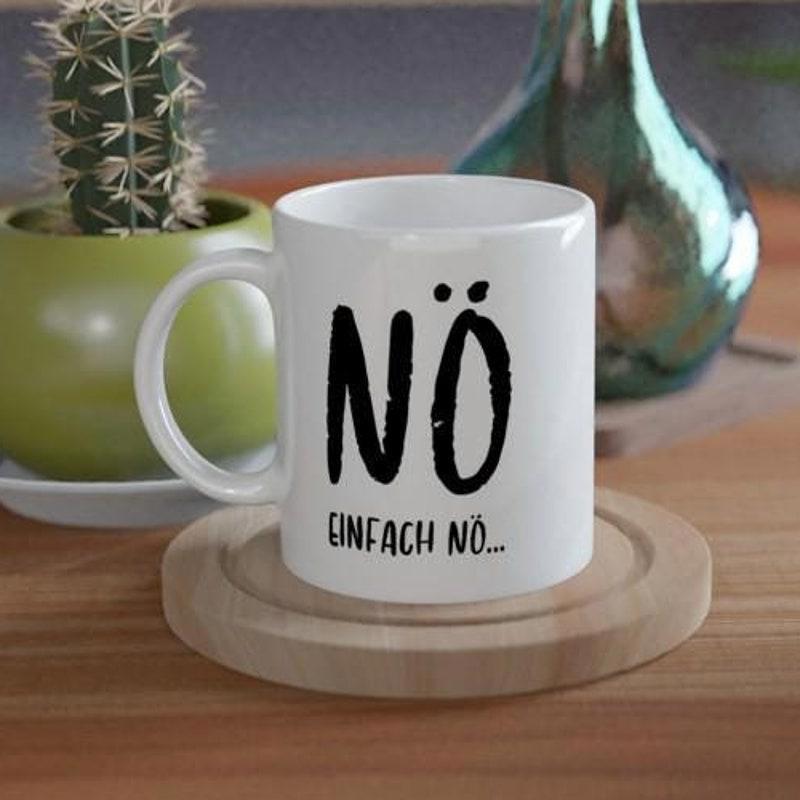 Tailorly White Ceramic 11 oz Mug - Minimalist Featuring Bold Artistic Lettering With Clean Edges Mug
