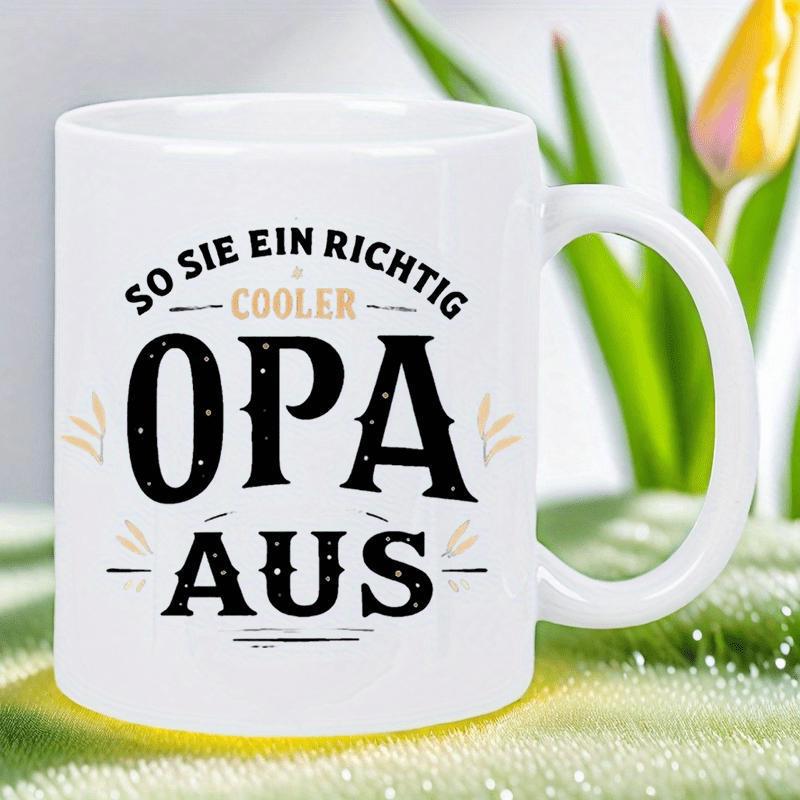 Tailorly White Ceramic 11 oz Mug - Polished Ceramic White Surface Featuring Elegant Decorative Typographic Text Mug