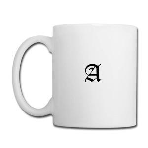 Tailorly White Ceramic 11 oz Mug - A Vintage Gothic Style Old English Alphabet Character Printed On Ceramic
