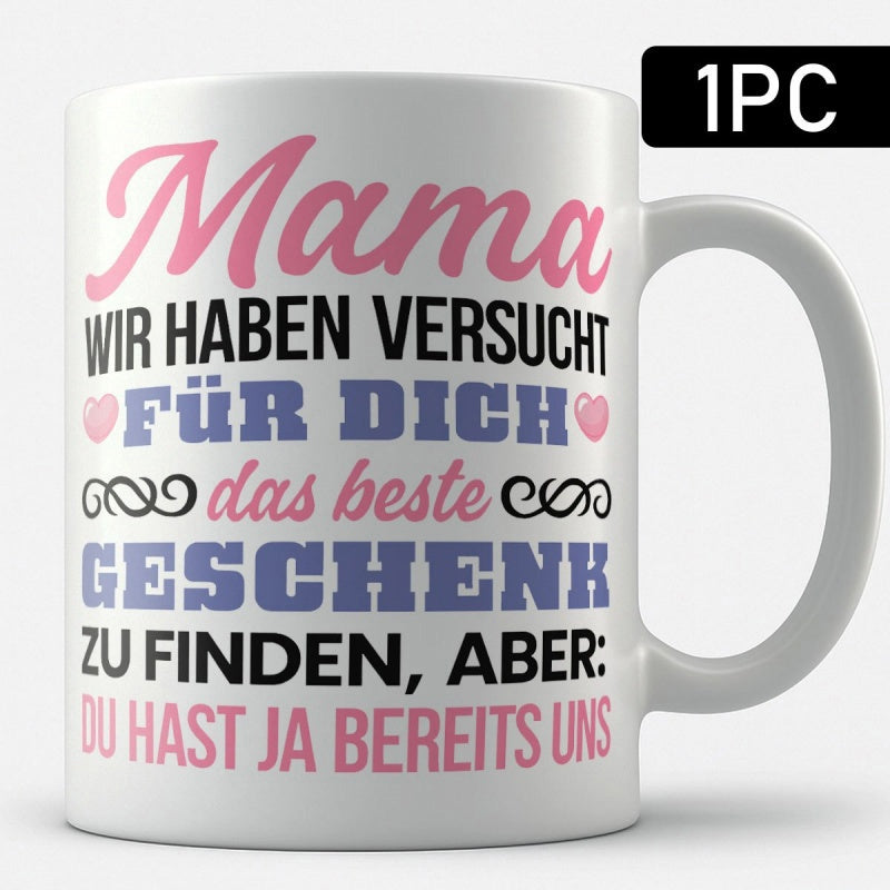 Tailorly White Ceramic 11 oz Mug - Elegant Featuring Delicate Pink Hearts And Artistic Typography Mug