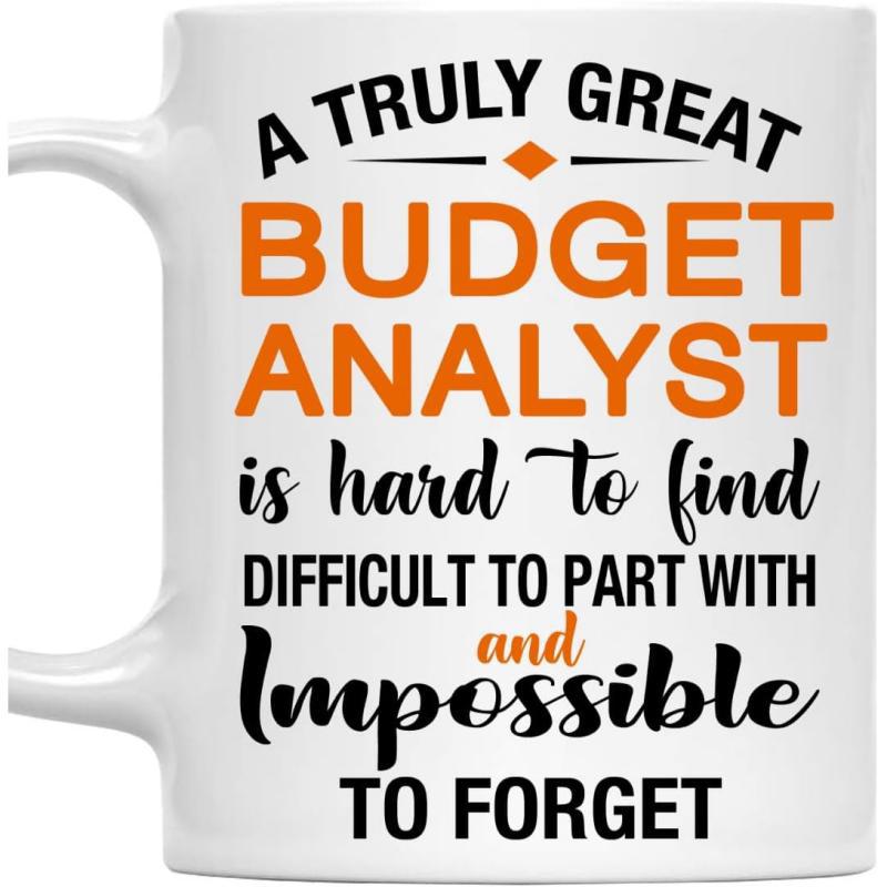 Tailorly White Ceramic 11 oz Mug - A Truly Great Budget Analyst Is Hard To Find Difficult To Part With And Impossible To Forget Clean Ceramic Surface With Bold