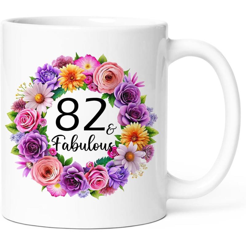Tailorly White Ceramic 11 oz Mug - 82 Fabulous Elegant Circular Arrangement Of Pink And Purple Blossoming Spring Flower