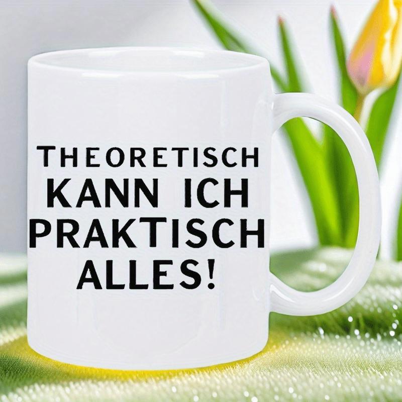 Tailorly White Ceramic 11 oz Mug - Minimalist Glossy White Ceramic Vessel With Smooth Surface And Handle Mug