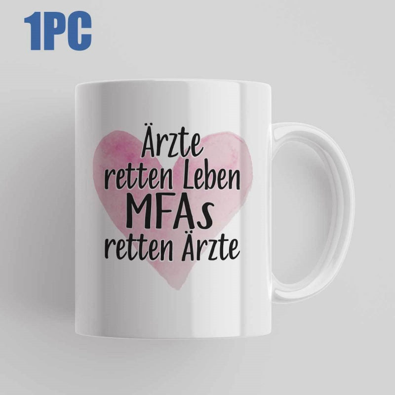 Tailorly White Ceramic 11 oz Mug - Soft Pink Watercolor Texture Featuring A Delicate Hand Painted Style Aesthetic Heart
