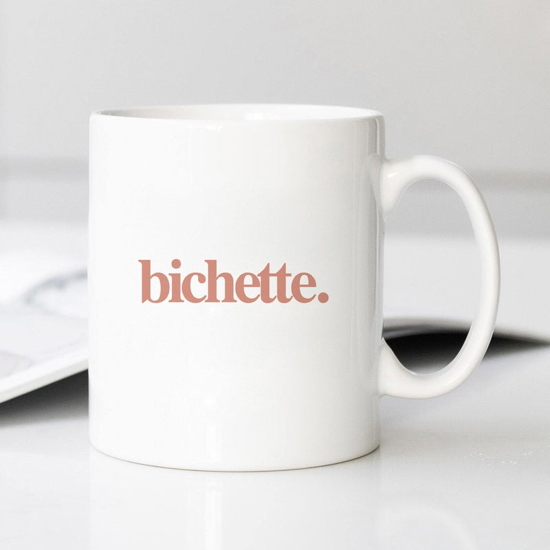 Tailorly White Ceramic 11 oz Mug - Minimalist Elegant Typography Printed On A Smooth White Ceramic Body Mug