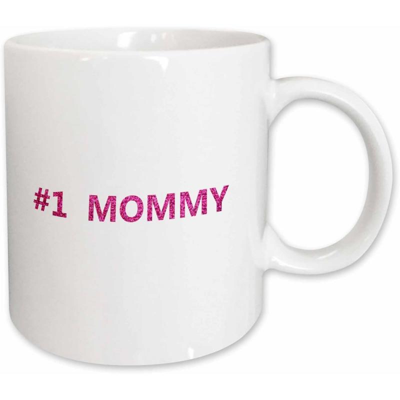 Tailorly White Ceramic 11 oz Mug - 1 Mommy Minimalist Classic White Ceramic Kitchenware With Comfortable Handle Drinking Vessel Mug