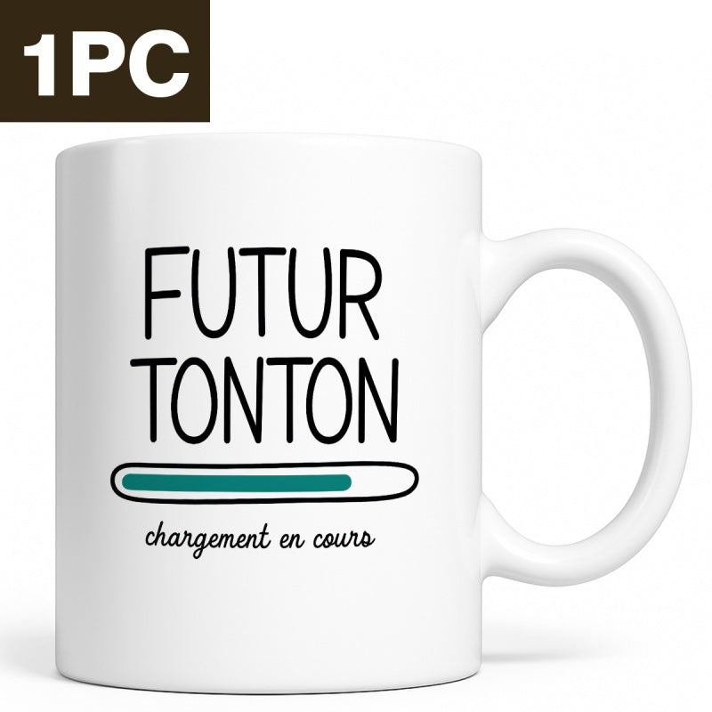 Tailorly White Ceramic 11 oz Mug - Minimalist Progress Bar Showing Completion Level Among Clean White Surface Progress Bar
