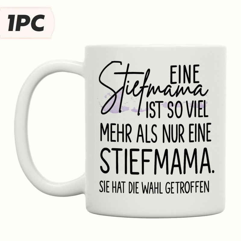 Tailorly White Ceramic 11 oz Mug - Elegant Minimalist White Ceramic With Artistic Script And Block Text Mug