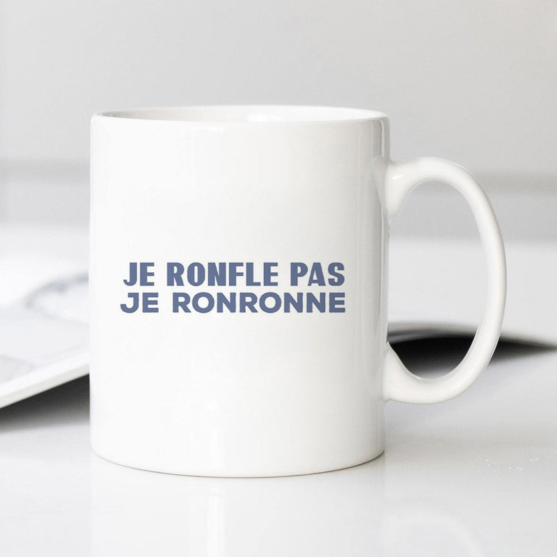 Tailorly White Ceramic 11 oz Mug - Minimalist Sleek White Ceramic Cylinder Resting On Clean Polished Surface Mug