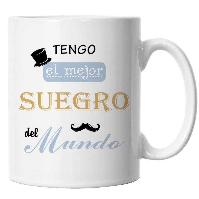 Tailorly White Ceramic 11 oz Mug - Sleek Featuring Gentleman Top Hat And Mustache Mug