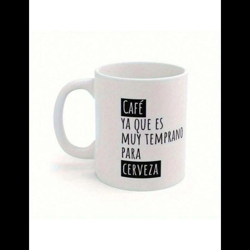 Tailorly White Ceramic 11 oz Mug - Minimalist White Ceramic Drinkware Featuring Artistic Bold Typographic Lettering Mug