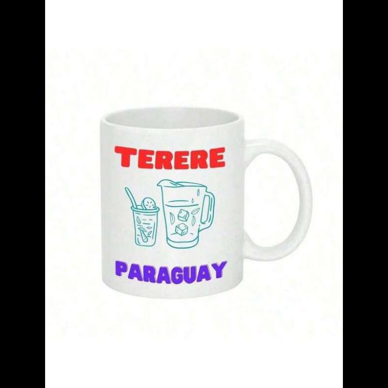 Tailorly White Ceramic 11 oz Mug - Terere Paraguay Traditional Beverage Set With Pitcher And Cup For Cold Infusion Drink