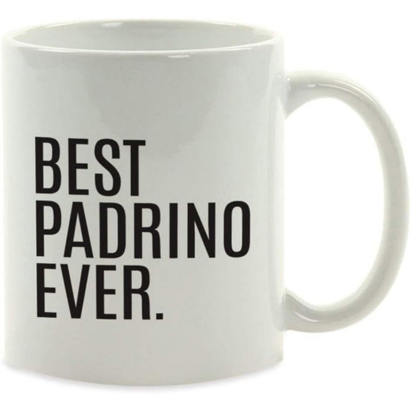 Tailorly White Ceramic 11 oz Mug - Best Ever Bold Black Block Lettering On A Plain Mug