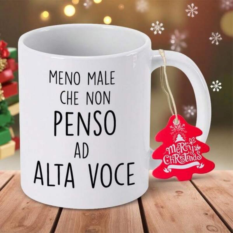 Tailorly White Ceramic 11 oz Mug - Merry Christmas Elegant Pure White Ceramic Vessel Placed On Rustic Wooden Surface Mug