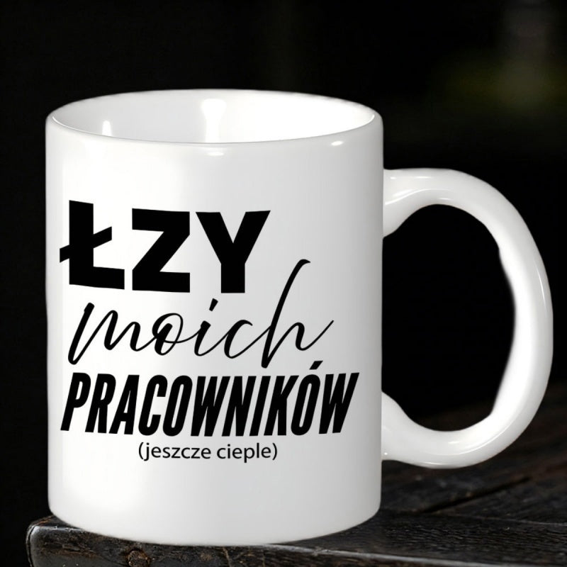 Tailorly White Ceramic 11 oz Mug - Minimalist Artistic Black Typography Displayed On A Smooth Polished Surface Mug
