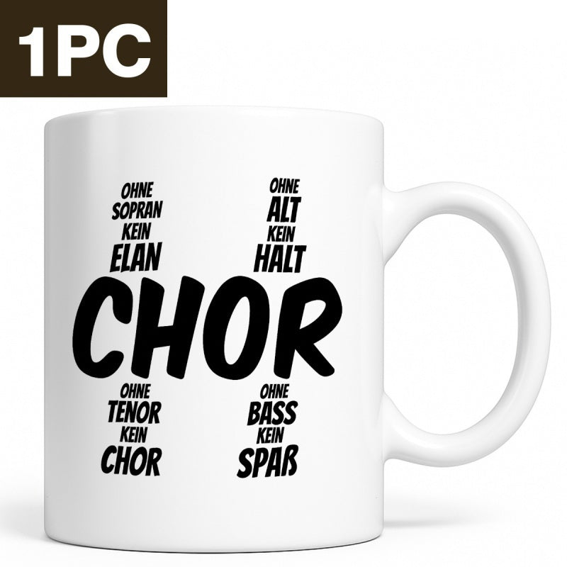 Tailorly White Ceramic 11 oz Mug - Minimalist Modern Black Typography Printed On Smooth Surface Ceramic Mug
