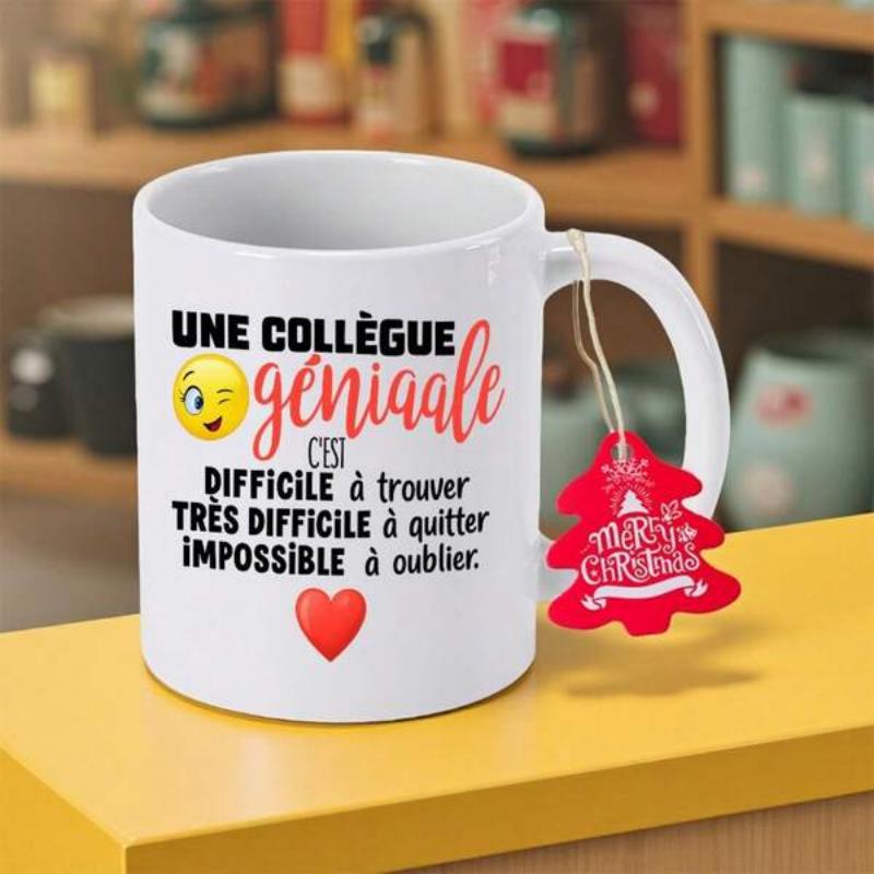Tailorly White Ceramic 11 oz Mug - Classic Featuring A Winking Emoji And Small Red Heart Mug