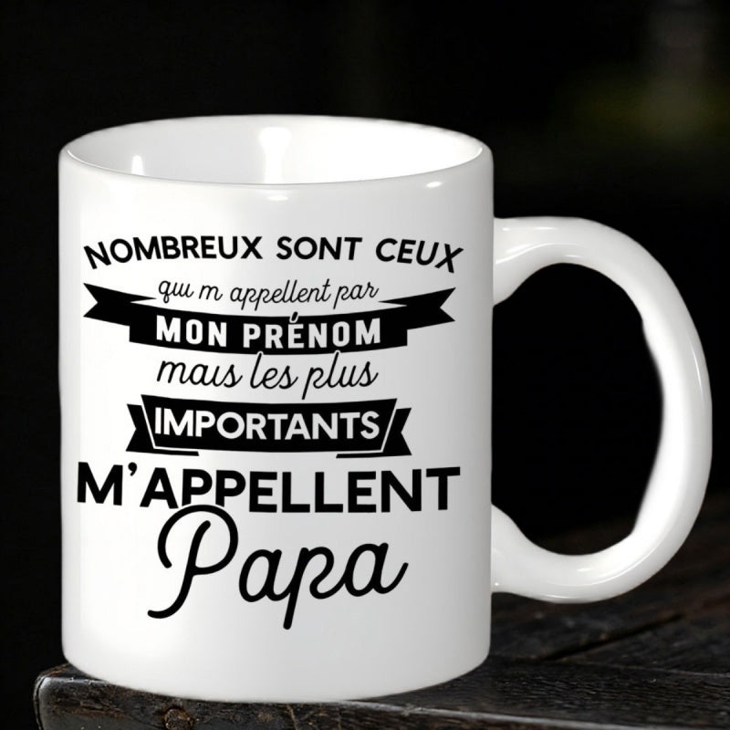Tailorly White Ceramic 11 oz Mug - Pure Featuring Elegant Black Typography And Banner Ribbons Mug