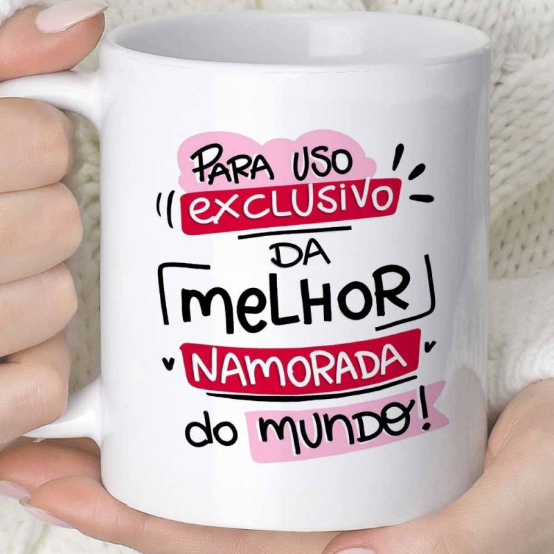 Tailorly White Ceramic 11 oz Mug - Artistic Handwritten Script With Decorative Heart Elements And Vibrant Pink Background Mug