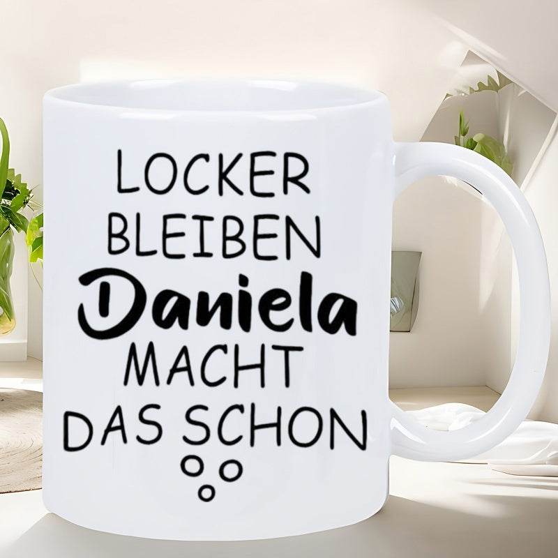 Tailorly White Ceramic 11 oz Mug - Minimalist Black Typography Printed On A Smooth Clean Surface Ceramic Mug