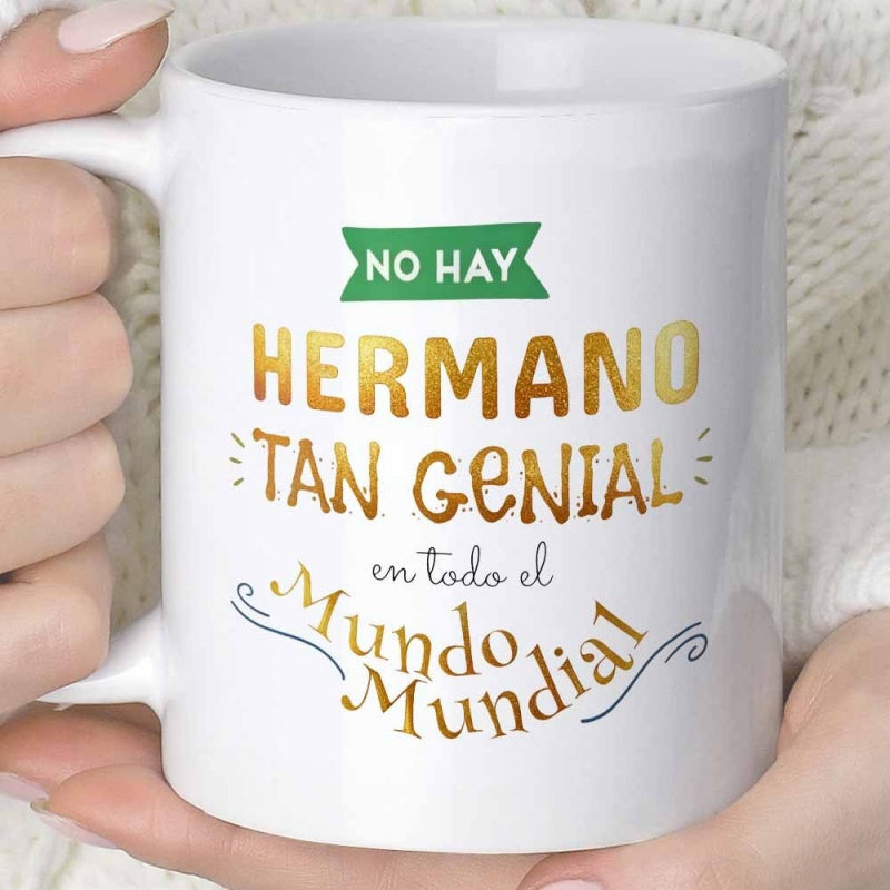 Tailorly White Ceramic 11 oz Mug - Golden Textured Typography With Green Banner And Elegant Decorative Swirls Mug