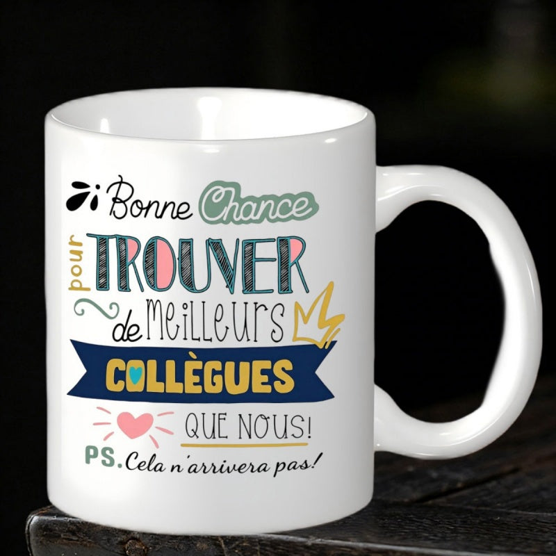 Tailorly White Ceramic 11 oz Mug - Festive Patterns Featuring Elegant Typography And Tiny Hearts Ceramic Mug