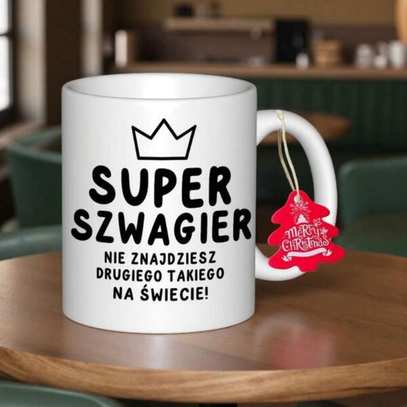 Tailorly White Ceramic 11 oz Mug - Minimalist Black Outline Design With Elegant Simple Details Crown