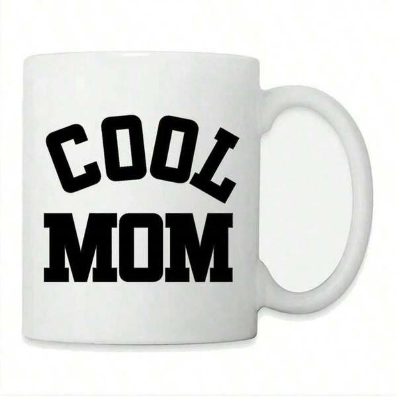 Tailorly White Ceramic 11 oz Mug - Cool Mom Bold Black Collegiate Style Typography Design Mug