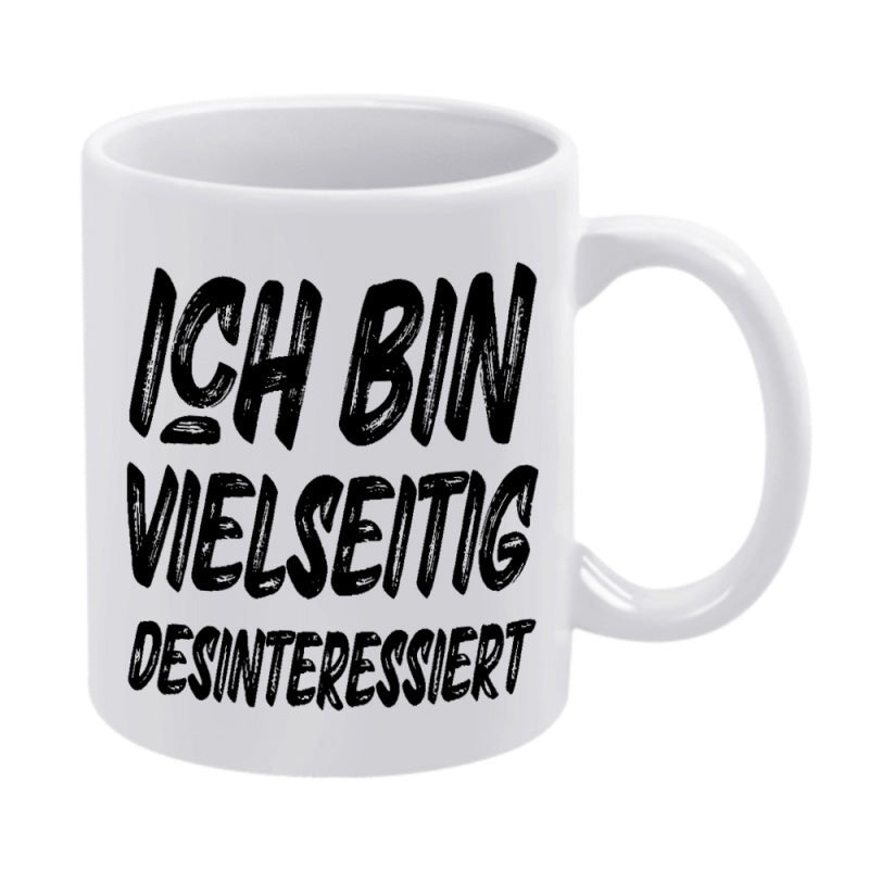 Tailorly White Ceramic 11 oz Mug - Minimalist White Ceramic Vessel With Bold Black Artistic Typographic Slogan Mug