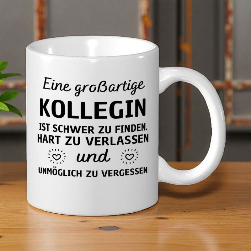 Tailorly White Ceramic 11 oz Mug - Clean White Ceramic Kitchenware Placed On A Natural Wooden Surface Mug