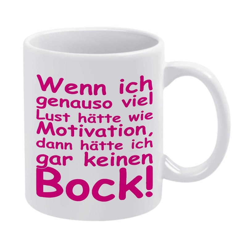 Tailorly White Ceramic 11 oz Mug - Simple White Ceramic Vessel Featuring Vibrant Pink Bold Humorous Typography Mug
