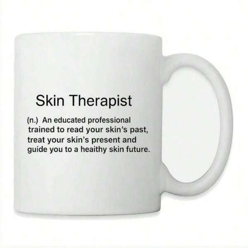 Tailorly White Ceramic 11 oz Mug - Skin Therapist Minimalist Professional Definition Printed On A Glossy Surface