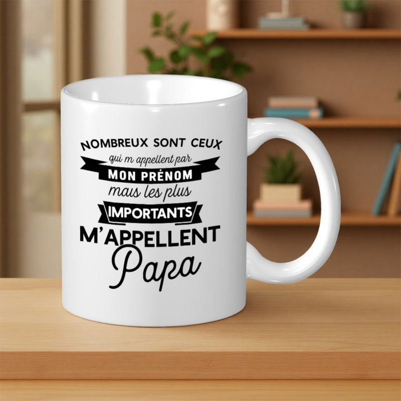 Tailorly White Ceramic 11 oz Mug - Minimalist White Ceramic Kitchenware With Black Typographic Quote And Banner Ribbons Mug
