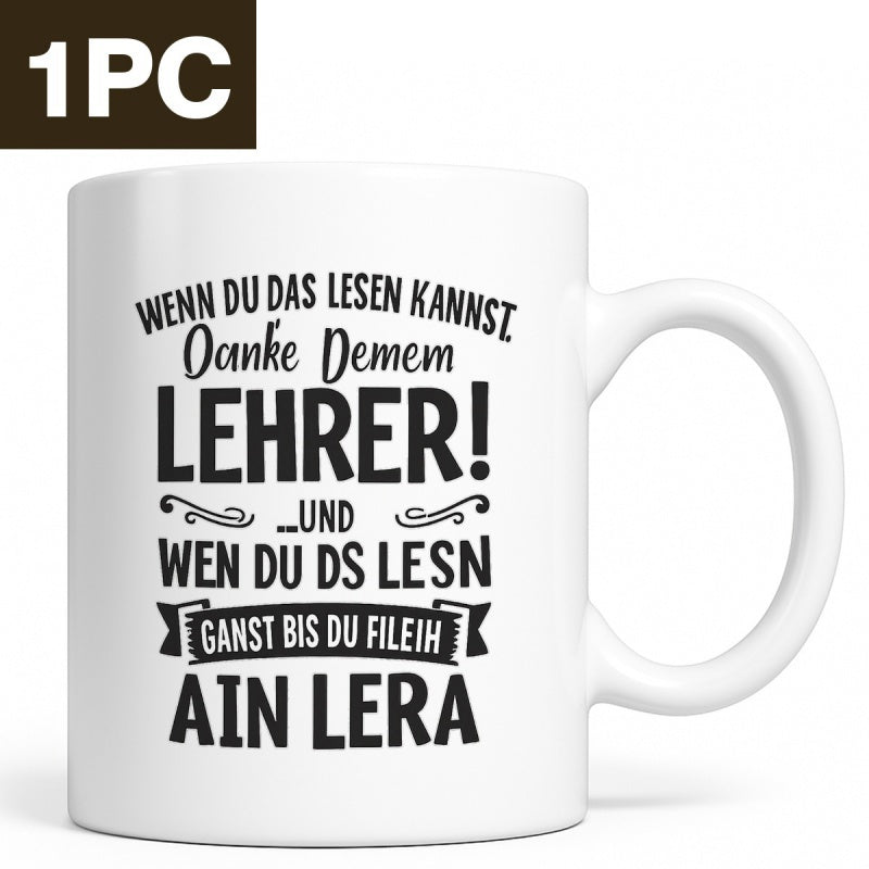 Tailorly White Ceramic 11 oz Mug - Minimalist Black Typography Printed On Smooth Surface