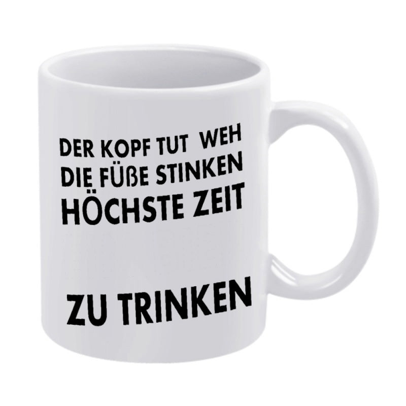 Tailorly White Ceramic 11 oz Mug - Polished Pure With Bold Black Typography Mug