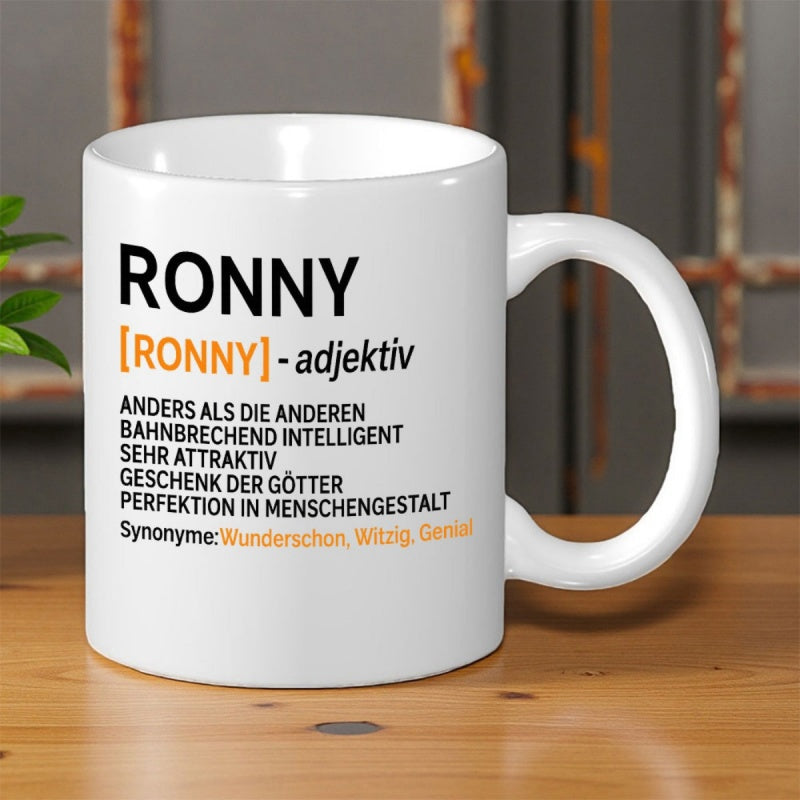 Tailorly White Ceramic 11 oz Mug - Ronny Minimalist White Ceramic Vessel With Clean Lines And Smooth Glaze Mug