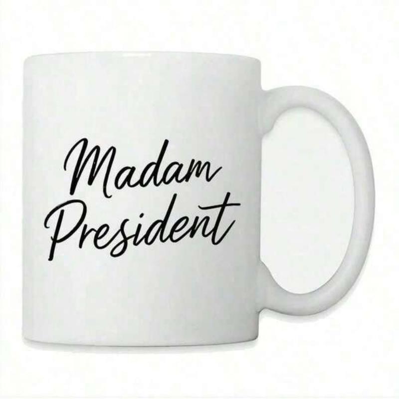 Tailorly White Ceramic 11 oz Mug - Madam President Polished White Ceramic Texture Featuring Ergonomic Handle And Glossy Surface Mug