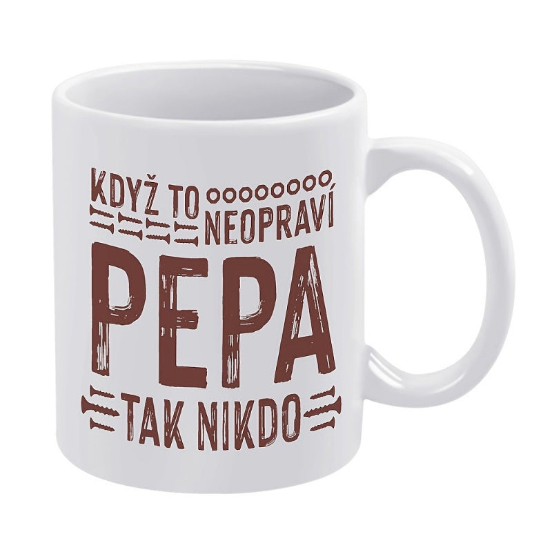 Tailorly White Ceramic 11 oz Mug - With Decorative Handyman Tools And Bold Typography Mug