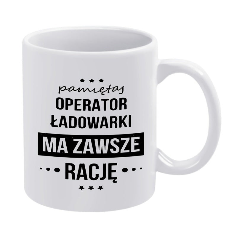 Tailorly White Ceramic 11 oz Mug - Minimalist White Ceramic With Decorative Slogans And Small Black Stars Mug
